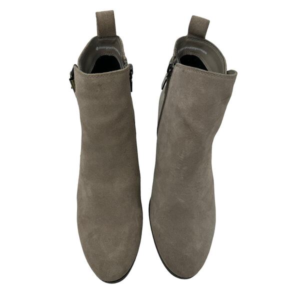 Blondo‎ Saddie Waterproof Suede Ankle Boot Mushroom Taupe 7.5 - Picture 3 of 8